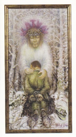 Obraz olejny: autor - Stefania Bojda, tytuł -  Katyń